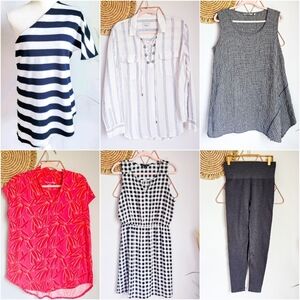 Rails Leota Soft Surroundings Spanx 41Hawthorn Linen Top Dress Lot Size Large